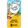Crystal Light Lemon Iced Tea Naturally Flavored Powdered Drink Mix, 4 ct Pitcher Packets