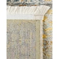 thumbnail image 7 of Unique Loom Baracoa Collection Area Rug - Prado (4' Square Yellow/Ivory), 7 of 7