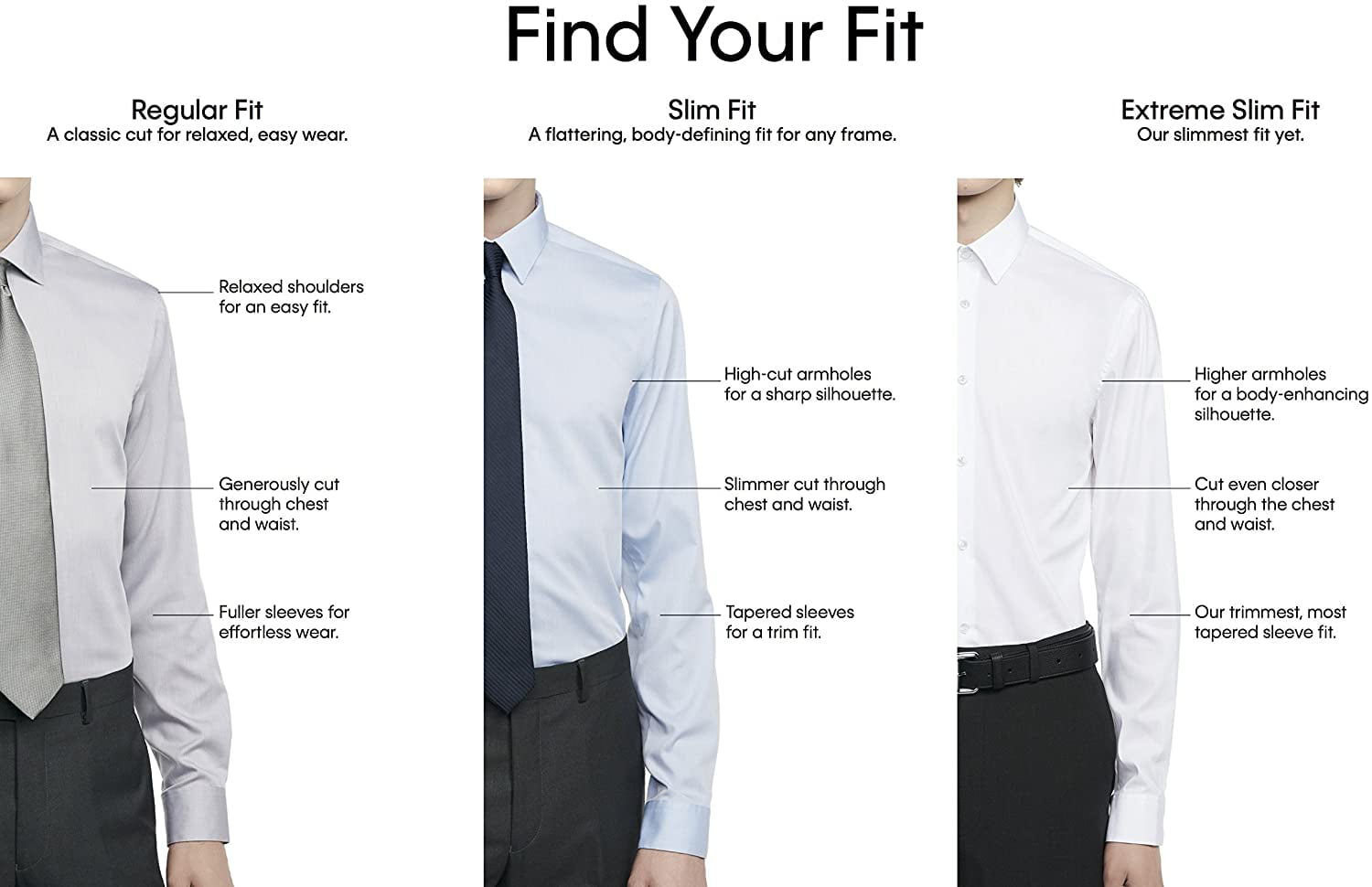 Calvin Klein Men's Dress Shirt Slim Fit Non Iron Stretch Solid 