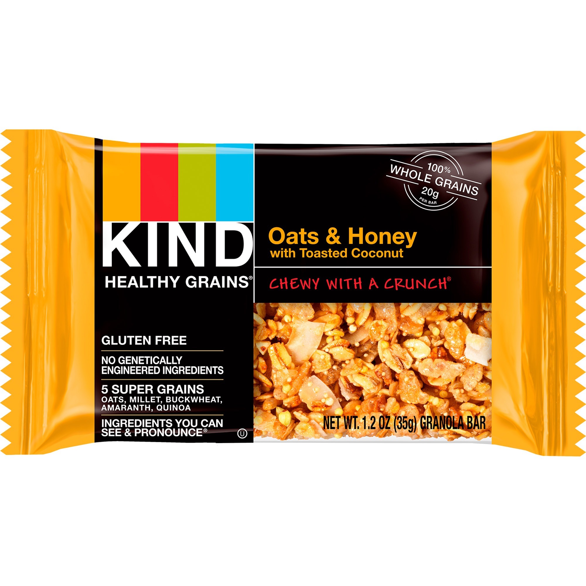 KIND 18080 KIND Grains Bar, Oats & Honey with Coconut, 12 PK Walmart