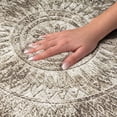 thumbnail image 3 of Addison Rugs Dream Shag Premium Machine Washable Transitional Medallion Brown Round Rug, 8' x 8', 3 of 8