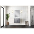 thumbnail image 3 of Dark Grey Single Vanity 24 in. W, Carrara Marble Top / Scratch Resistant, Mirror and Faucet Included, 3 of 6