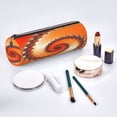 thumbnail image 2 of Disketp Orange Rotating Estuche Organizador de Lápices de Cuero, Estuche de Oficina con Cremallera para Bolígrafo y Lápiz, 2 of 6