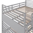 thumbnail image 6 of Full over Full Wood Bunk Bed with Two Storage Drawer, Removable Ladder and Safety Guardrail for Kids, Teens, Adults, Convertible to 2 Separated beds (Gray), 6 of 7