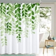 thumbnail image 4 of Light Green Spring Shower Curtain for Bathroom Sage Eucalyptus Cloth Shower Curtain Set Farmhouse Leaf Floral Bathroom Decor Lime Green Floral Watercolor Leaves Spring Bath Curtain 72x72, 4 of 6