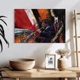 thumbnail image 3 of Elephant Stock Red Hot Wall Art - Horizontal Canvas Wall Art - Living Room Wall Decor - Music Canvas - Red And Orange Decor By Jin G. Kam - 24" x 16", 3 of 8