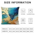 thumbnail image 5 of COMIO  Gold Abstract Pillow Covers Nordic Blue Pillow Cases Teal and Gold Modern Decorative Cushion Covers for Sofa Couch, 5 of 5