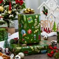 thumbnail image 2 of Papel de regalo navideño Burymento, oro verde, 43 x 10 m, 2 of 6