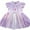 Purple O, variant on WIBACKER 1-6Y Girls Princess Costumes Dresses Fancy Dress Up Clothes for Halloween Party Cosplay Christmas - 1PCS
