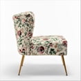 thumbnail image 4 of US Pride Furniture Friant 25"W Pink Microfiber Upholstered Slipper Chair, 4 of 5