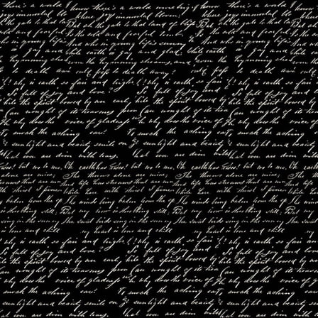 Blank Quilting Paris Nights Writing Black Cotton Fabric By The Yard