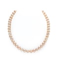 thumbnail image 1 of 14K Gold 8-9mm AAAA Quality Peach Freshwater Cultured Pearl Necklace for Women in 16 Choker Length, 1 of 7