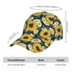 thumbnail image 2 of Fotbe Sunflowers Gorro Clásico de Béisbol, Gorra Ajustable con Broche Snapback, Gorro de Exterior de Algodón Suave, 2 of 6