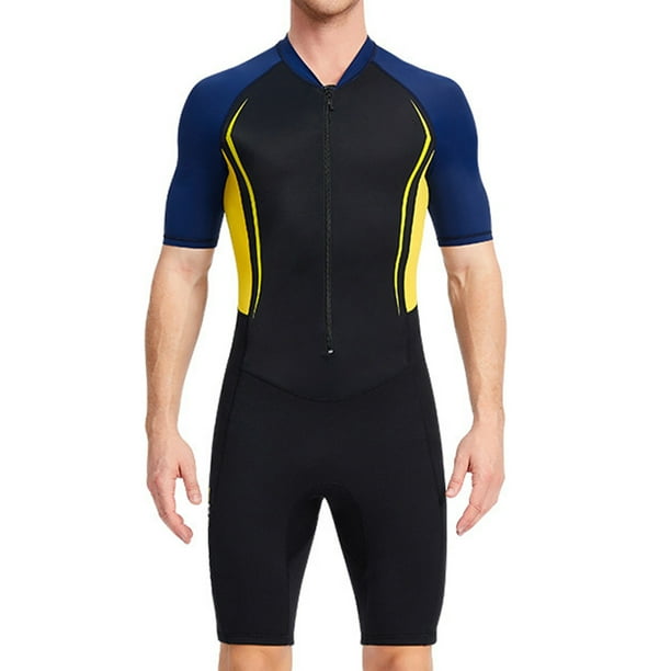 Men's Wetsuits 1.5mm Neoprene Back Zip Shorty Suits Adults Surfing