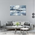 thumbnail image 2 of Blue Abstract Wall Art-Grey Abstract Picture 3 Piece Living Room Office Canvas Wall Art Print Wall Painting Modern Artwork for Home Bedroom Wall Decor, 2 of 6