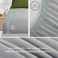thumbnail image 6 of RUIKASI 7 Pieces Olive Green/Light Grey Queen Bed Comforter Set with Sheets - Bed in a Bag with Comforter and All Season Sheets, Pillowcases, 6 of 8
