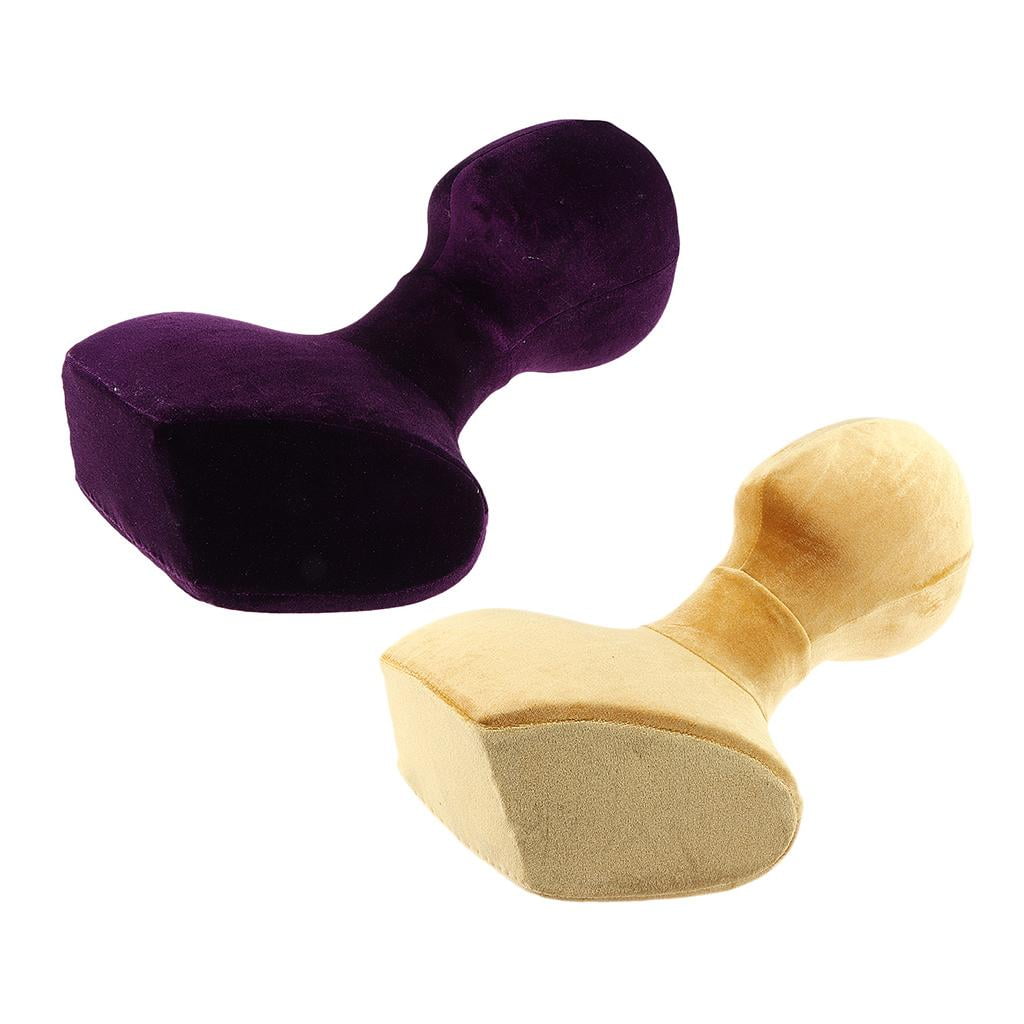 Velvet Head Model For Making s Jewelry Display Manikin Head Yellow