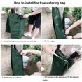 thumbnail image 3 of Yuarrent Bolso verde de la irrigación del árbol del goteo del PVC para el amplio de las soluciones de riego por goteo 20 galones Jardín y Patio, 3 of 6