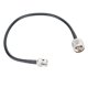 thumbnail image 2 of Línea de conversión de cable adaptador coaxial de baja pérdida RG58 30 cm/11,8 pulgadas N macho a BNC macho, 2 of 10