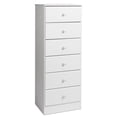 thumbnail image 1 of Wright Home Commode de Lingerie en Bois Massif à 6 Tiroirs, Fini Blanc, 1 of 4