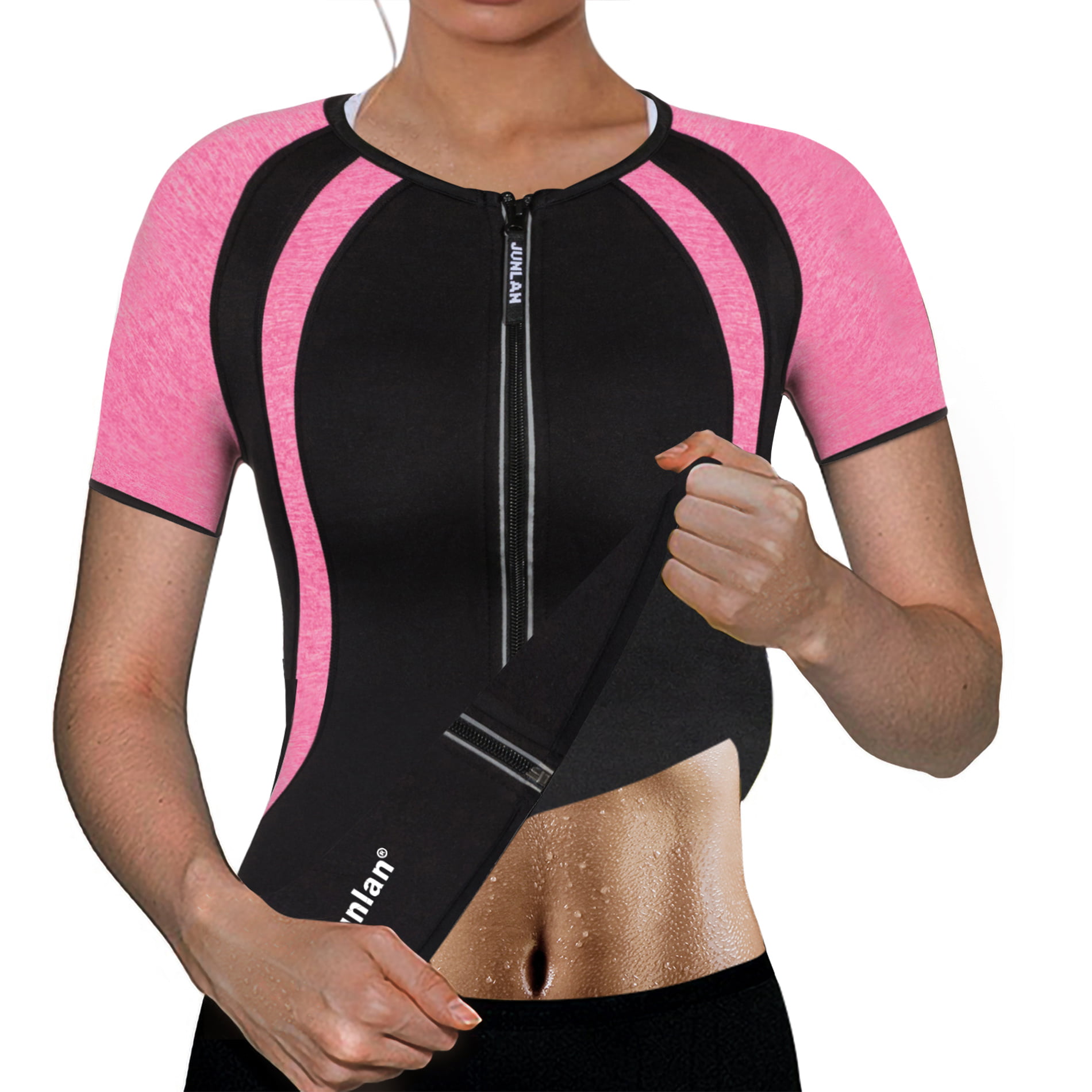 Eleady Womens Workout Waist Trimmer Hot Sweat Slimming Neoprene Shirt Vest Body Shapers