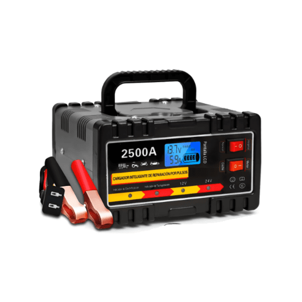 Cargador De Baterías Inteligente Para MotoCargador De Baterías Inteligente Para Moto Y Moto 2500a Malubero Negro