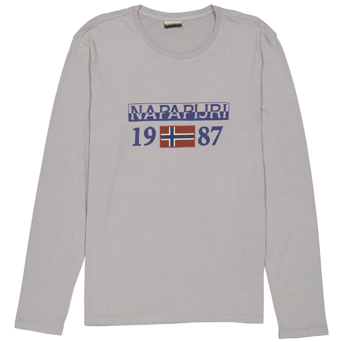 Puno amusement liefdadigheid Napapijri Men's Grey Long-sleeve Solin Jersey T-shirt, Size X-Large -  Walmart.com