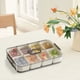 thumbnail image 4 of Caja para especias (1 unidad), organizador multicompartimento (34 x 21 x 6 cm), recipientes de cocina transparentes con diseño hermético para conservar la frescura., 4 of 9