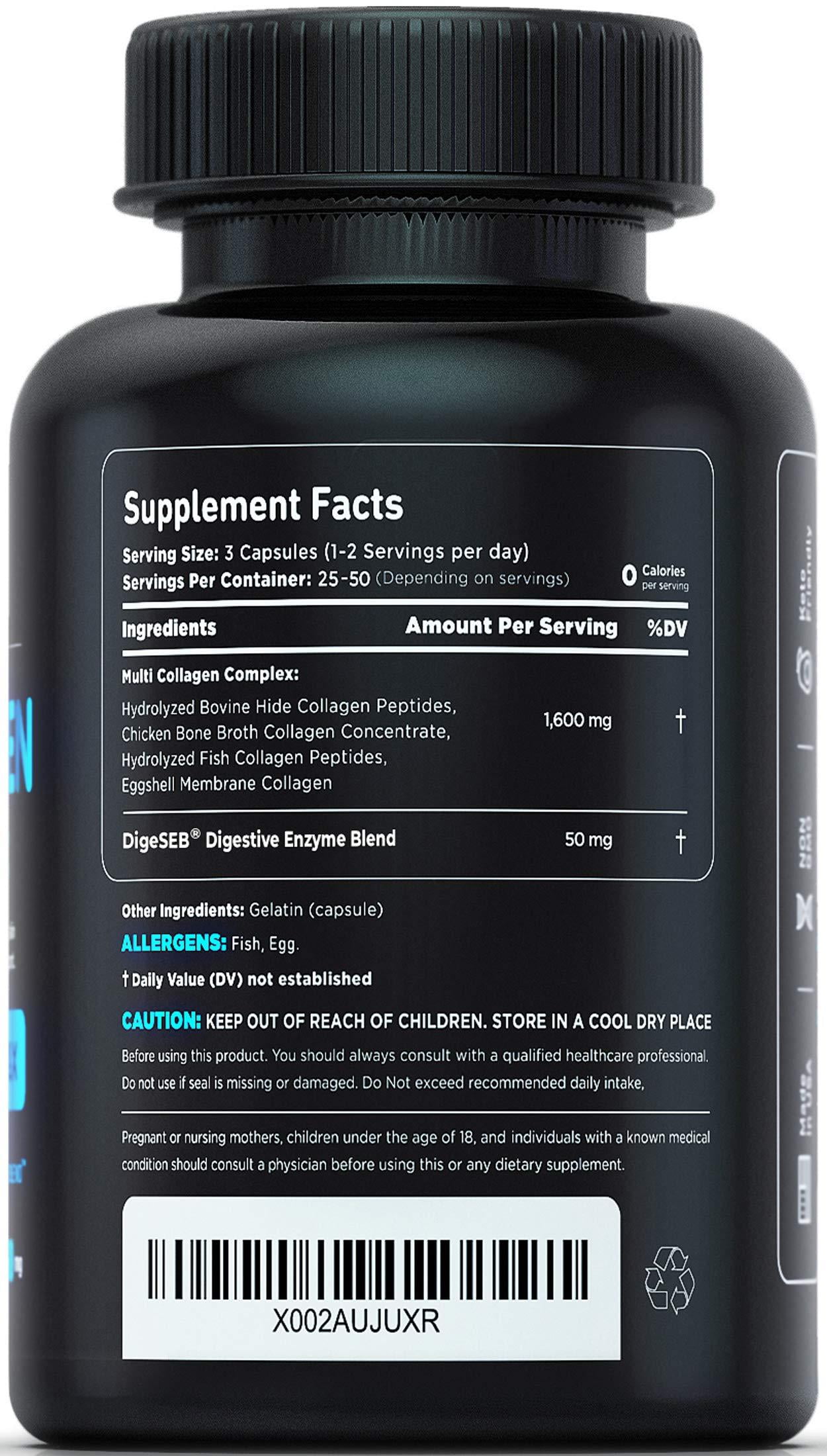 VITAMIN35 Vital Vitamins Multi Collagen Complex for Hair, Skin, Joints