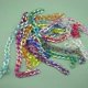 thumbnail image 5 of Naievear 30pcs Acrylic Chains Durable Multiple Colour Anti-fade Transparent Acrylic Diy Compact Vintage Acrylic Plastic Open Linking Rings For Lady, 5 of 5