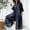 Navy-clearance sale, variant on Wiyuqeen One Piece Jumpsuits for Women Cotton Linen Button Down Long Sleeve Wide Leg Jumpsuits Plus Size Solid Casual Beach Palazzo Jumpers