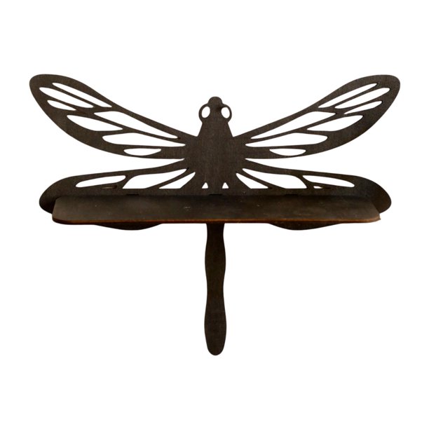 Dragonfly Corner estante Organizador de pared de la pared Decoración de decoración de almacenamiento estantes flotantes de madera para la cocina del