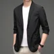 thumbnail image 2 of Traje de ocio para hombre, ropa de protección solar transpirable fina, abrigo de traje pequeño de moda, primavera y verano, 2 of 4