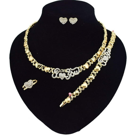 JoeytheJewelryNY HUGS &KISSES xo set I love you gold Plated #5