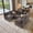 Gray(Plush Corduroy Fabric), variant on Ovios 130" Modular Sectional Sofa L Shaped Couch with Pillows 5-Seater Extra Deep Seat Convertible Cloud Couches for Living Room, Black