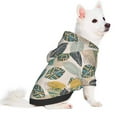 thumbnail image 2 of Honeii Vintage Leaves Print Small Dog Hoodies Pet Hooded Sweatshirts Fall Winter Puppy Cat Sweaters Warm Clothes for Small Dogs Outfits Costume-XX-Large, 2 of 7