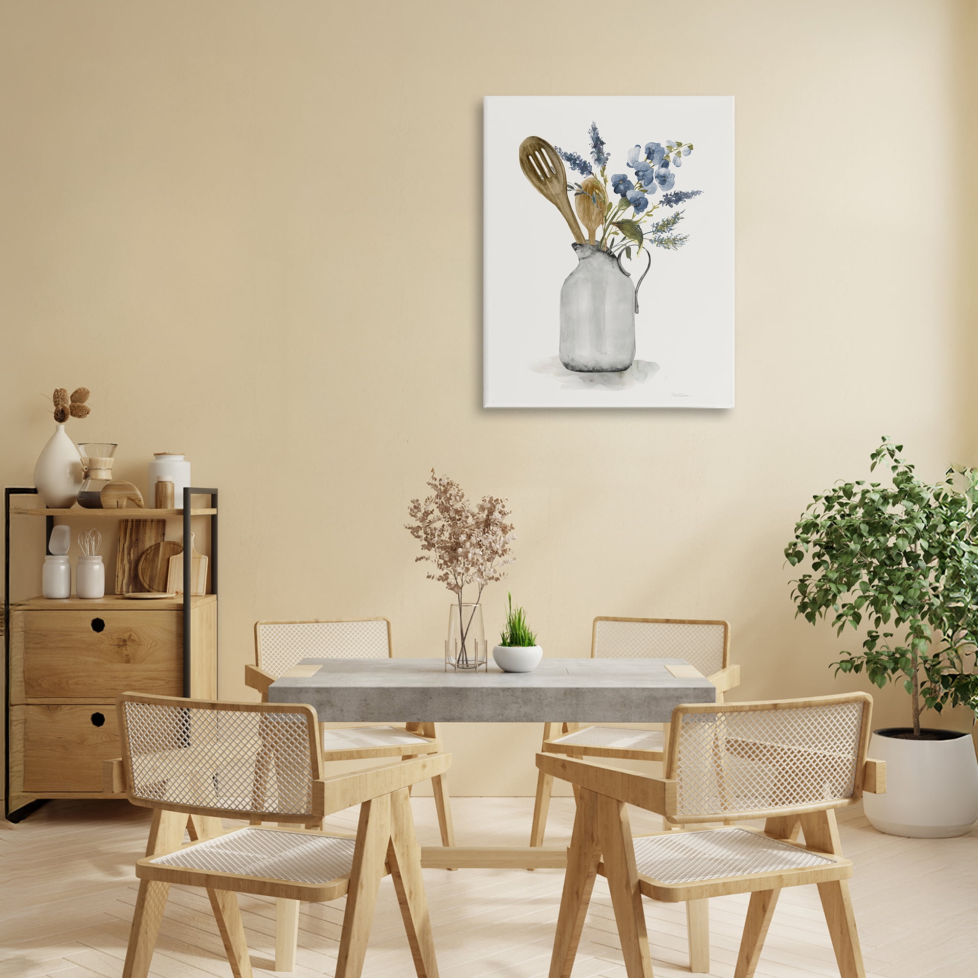 Stupell Industries Vintage Pitcher with Utensils Canvas Wall Art, design by Carol Robinson