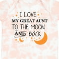 thumbnail image 4 of Inktastic I Love My Great Aunt to the Moon and Back Boys or Girls Baby Bodysuit, 4 of 5