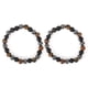 thumbnail image 4 of Pulsera elástica, 2 piezas, pulsera de piedra de ojo de tigre natural negra, pulsera con cuentas, rendimiento confiable Jadeshay A, 4 of 8