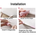 thumbnail image 6 of 12 Pcs Bed Sheet Grippers Sheet Holders Fasteners Bed Sheet Clips Keep Sheets Snug for Mattresses with Raised Edge, 6 of 7