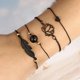 thumbnail image 2 of Pulseras De Mujer Pulseras Ajustables Pulseras Trenzadas Hechas A Mano Para Novia Esposa Madre Amigos 4 Piezas Methold AP005725-00, 2 of 6
