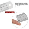 thumbnail image 5 of Steel Ruler 30cm 12 Inch & 50cm 20 Inch Metal with Conversion Table, 2 Pieces, 5 of 6