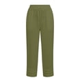 thumbnail image 3 of cocolona Womens Casual High Waist Wide Leg Pants Elastic Waist Drawstring Straight Vacation Lounge Pants with Pockets, 3 of 5