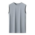 thumbnail image 4 of Men's Summer Ice Silk Tank Top Breathable Mesh Athletic Undershirt Comfortable Muscle Fit Sports Leisure Shirt Mens Basic Tee Shirts Summer Vintage T Shirts, 4 of 4