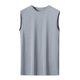 thumbnail image 4 of Camiseta interior de manga corta de seda helada para hombre - Malla cuadriculada, transpirable, poliéster - Ajuste musculoso, M-XXXXXXL, largo 65-79 cm, 4 of 4