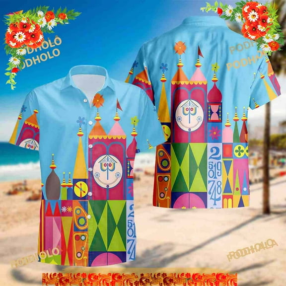 It A Small World Disney Parks Funny Hawaiian Shirt, Disney Aloha Shirt