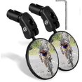 thumbnail image 1 of LLC Ensemble de Rétroviseurs de Vélo Réglables Rotatifs 360 pour la Vue Arrière de Sécurité HD - 2 Pièces, 1 of 5