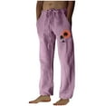 thumbnail image 2 of Pantalones largos para hombre, moda, estampados, casuales, cintura elástica con bolsillo, pantalones deportivos, pantalones de poliéster para hombre., 2 of 4