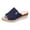 Dark Blue, variant on Wedge Sandals for Women Platform Slides Slip on Espadrilles Vacation Beach Heels Wedding Bridal Casual Comfortable Fashion Dressy Shoes