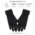 thumbnail image 2 of Guantes de invierno para mujer, puntos de calidez para montar, se refiere a guantes de punto gruesos con pantalla táctil de color sólido 1031, 2 of 5